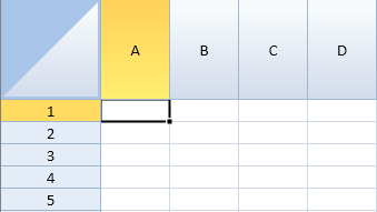 Different header sizes in a worksheet