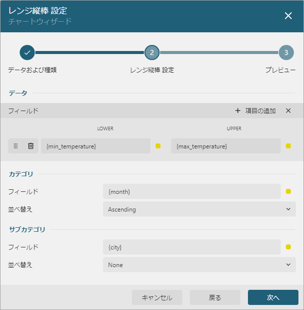 Chart wizard_Range Column