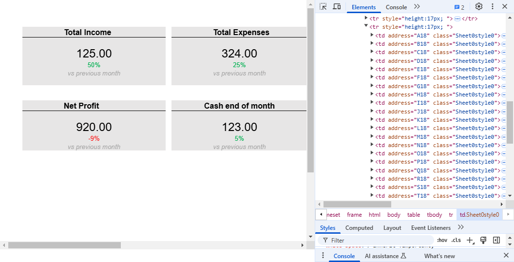HTML ファイルへのエクスポート - DioDocs for Excel（ディオドック）ヘルプ | Developer Solutions ...