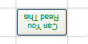ボタン テキストを水平方向に反転表示