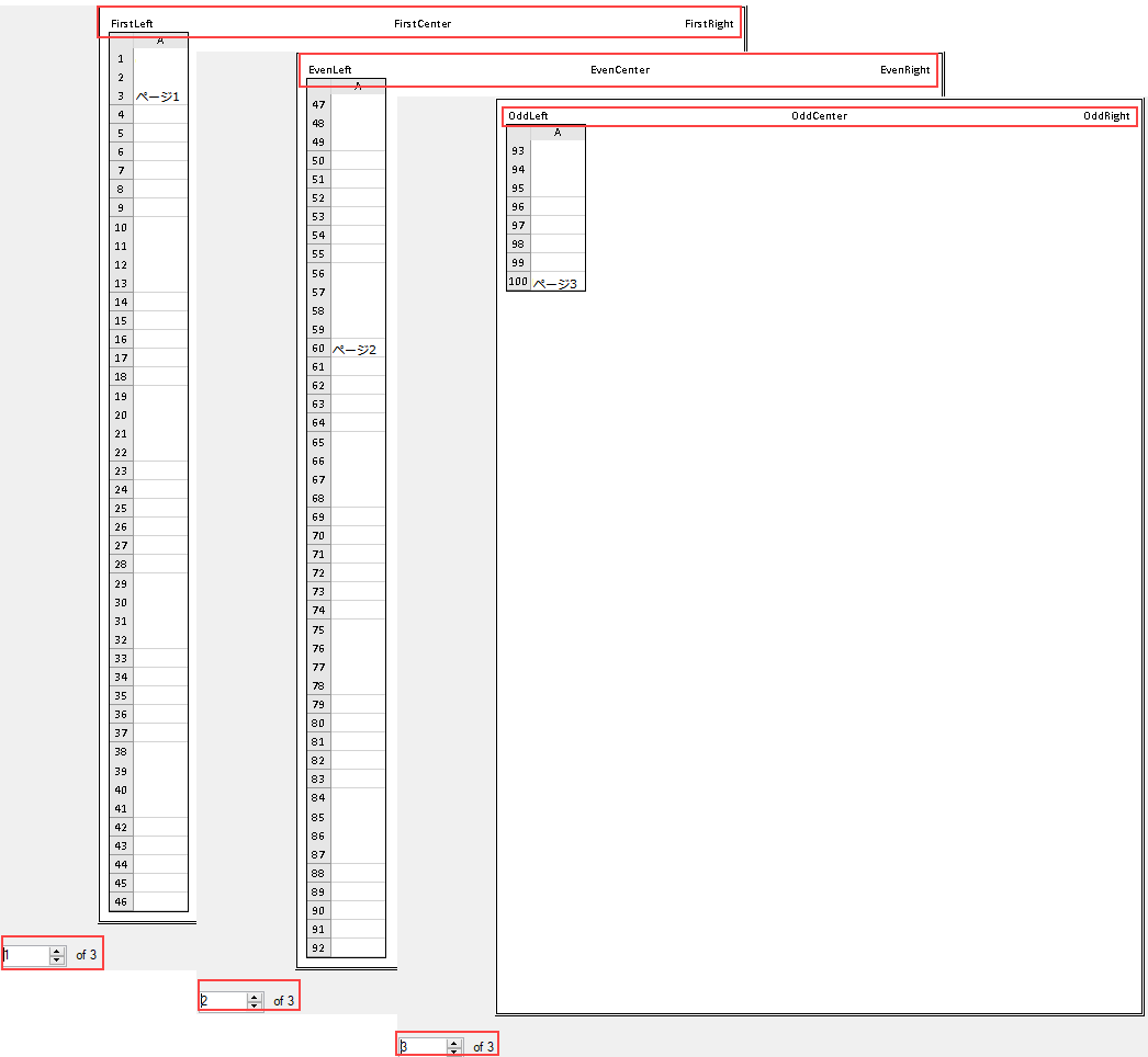 印刷ページのヘッダとフッタ - SPREAD for Windows Forms 19.0J | Developer Tools〈開発支援 ...